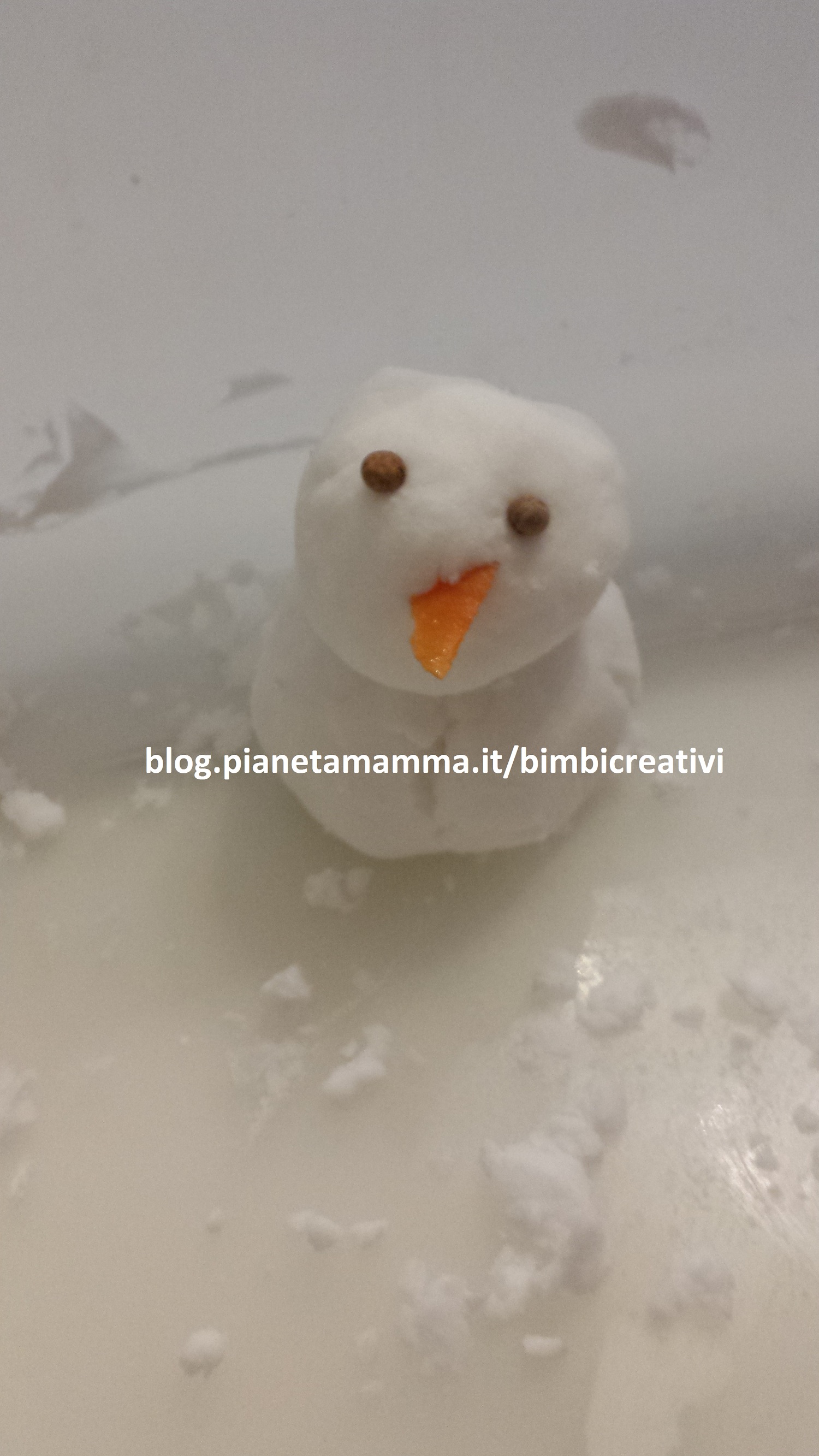 Gioco sensoriale: la Neve finta - Fake Snow Homemade