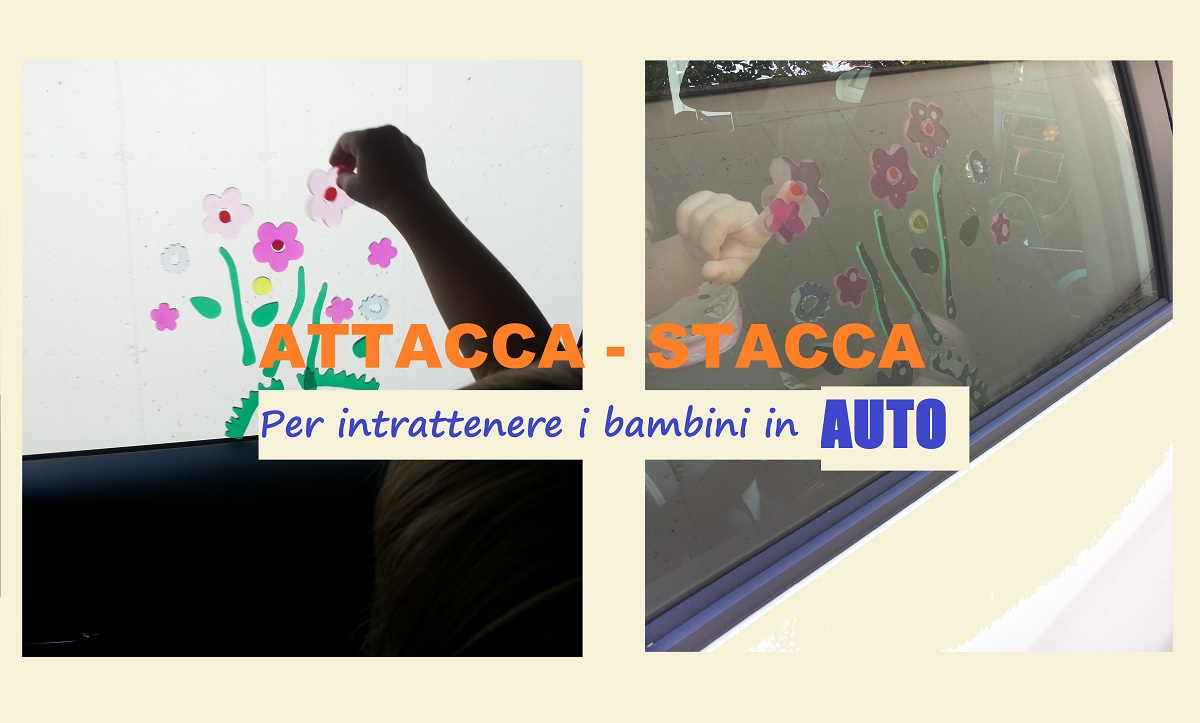 Attività da VIAGGIO in MACCHINA: i vetri Attacca-Stacca