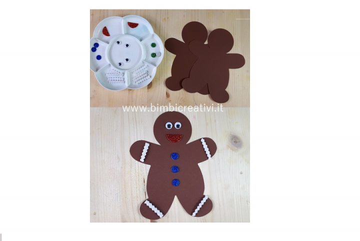 Omino Di Pan Di Zenzero Disegno Colorato LAVORETTO: OMINO DI PAN DI ZENZERO - Bimbi Creativi