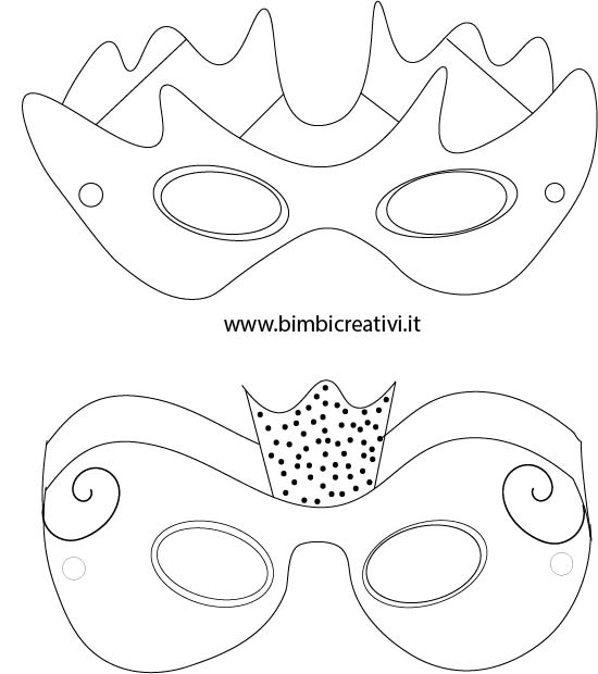 Addobbi Carnevale scuola con pagliaccio e maschere - Lavoretti Creativi
