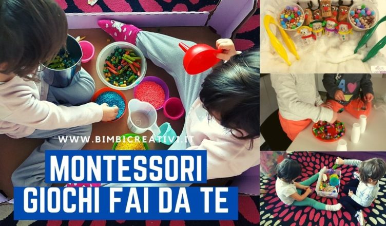 Montessori: 5 giochi fai da te da fare in casa