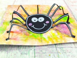 Idea per creare un ragno per Halloween in modo semplice