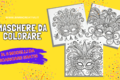 3 maschere di Carnevale da colorare e scaricare GRATIS