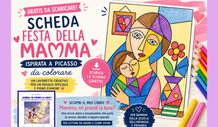 Lavoretto festa della mamma ispirato a Picasso