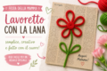🌸 Lavoretto Festa della Mamma: Fiore con fili di lana su carta di giornale (facile e bellissimo)