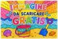 Immagine estate da scaricare gratis: paletta e secchiello da colorare per bambini