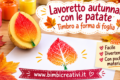 Lavoretto autunnale con le patate: stampiamo una foglia colorata