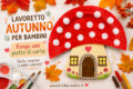 Lavoretto autunno per bambini: fungo con un piatto di carta