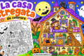 Casa stregata di Halloween da colorare: scheda gratis per bambini