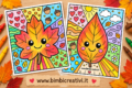 Foglie d’autunno da colorare: schede gratuite per bambini